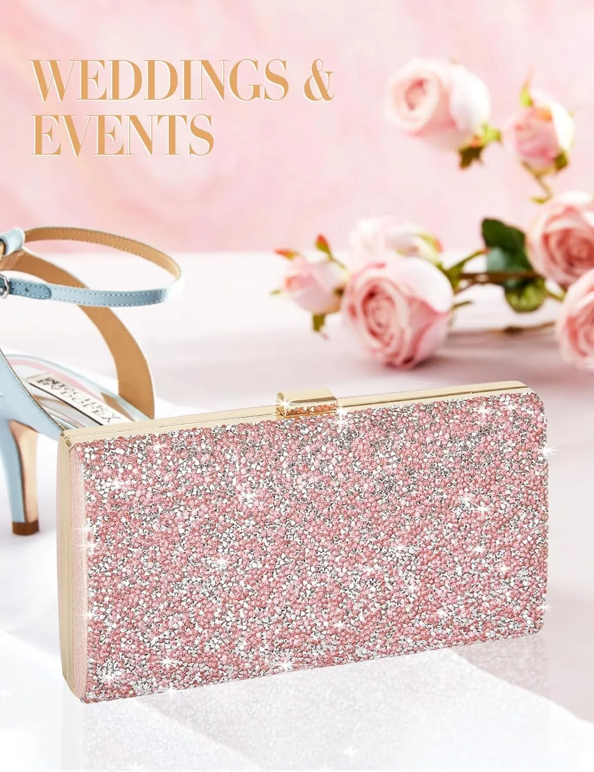 Covelin Women's Handbag Envelope Rhinestone Evening Clutch Bag Hot