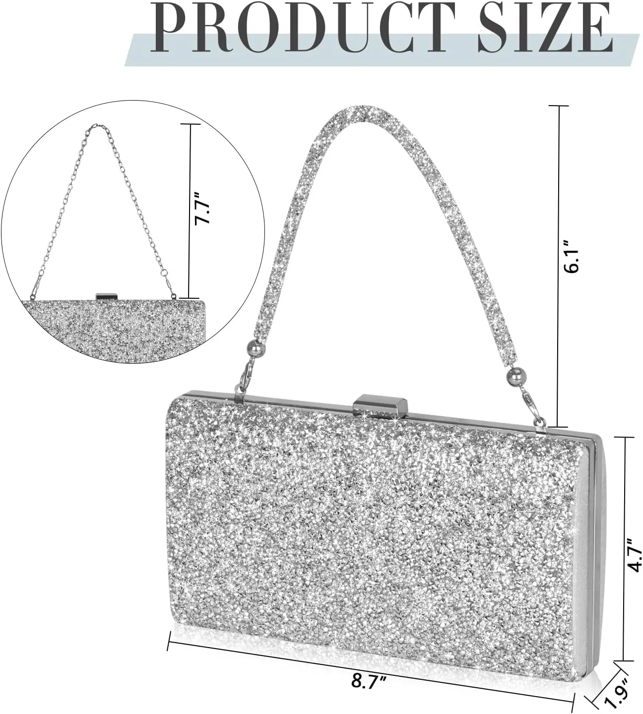 Covelin Women's Handbag Envelope Rhinestone Evening Clutch Bag Hot