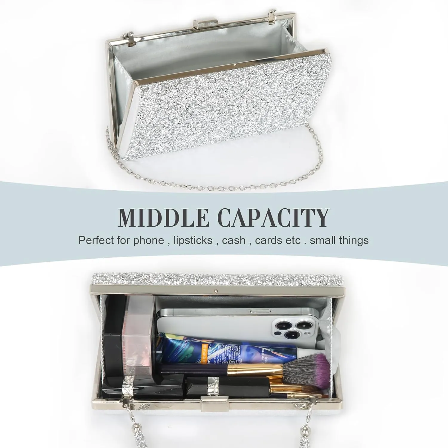 Covelin Women's Handbag Envelope Rhinestone Evening Clutch Bag Hot