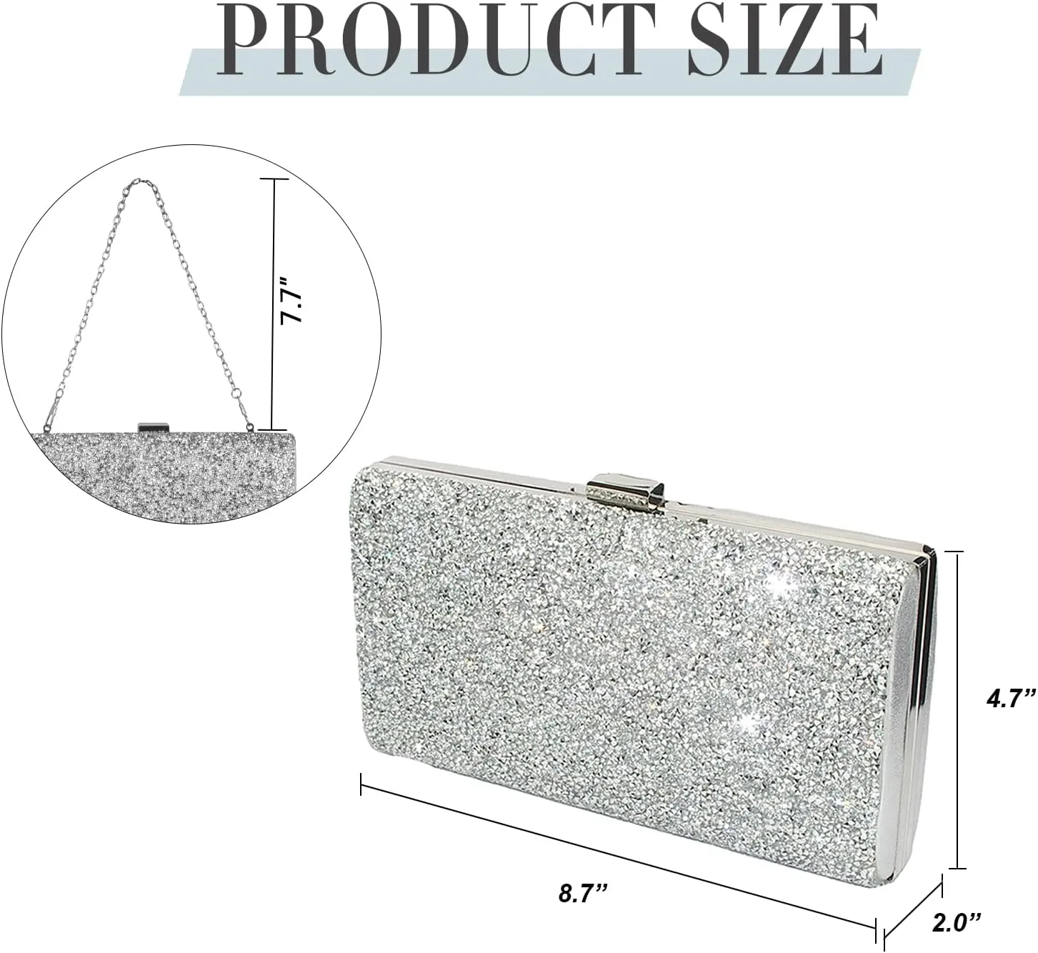 Covelin Women's Handbag Envelope Rhinestone Evening Clutch Bag Hot