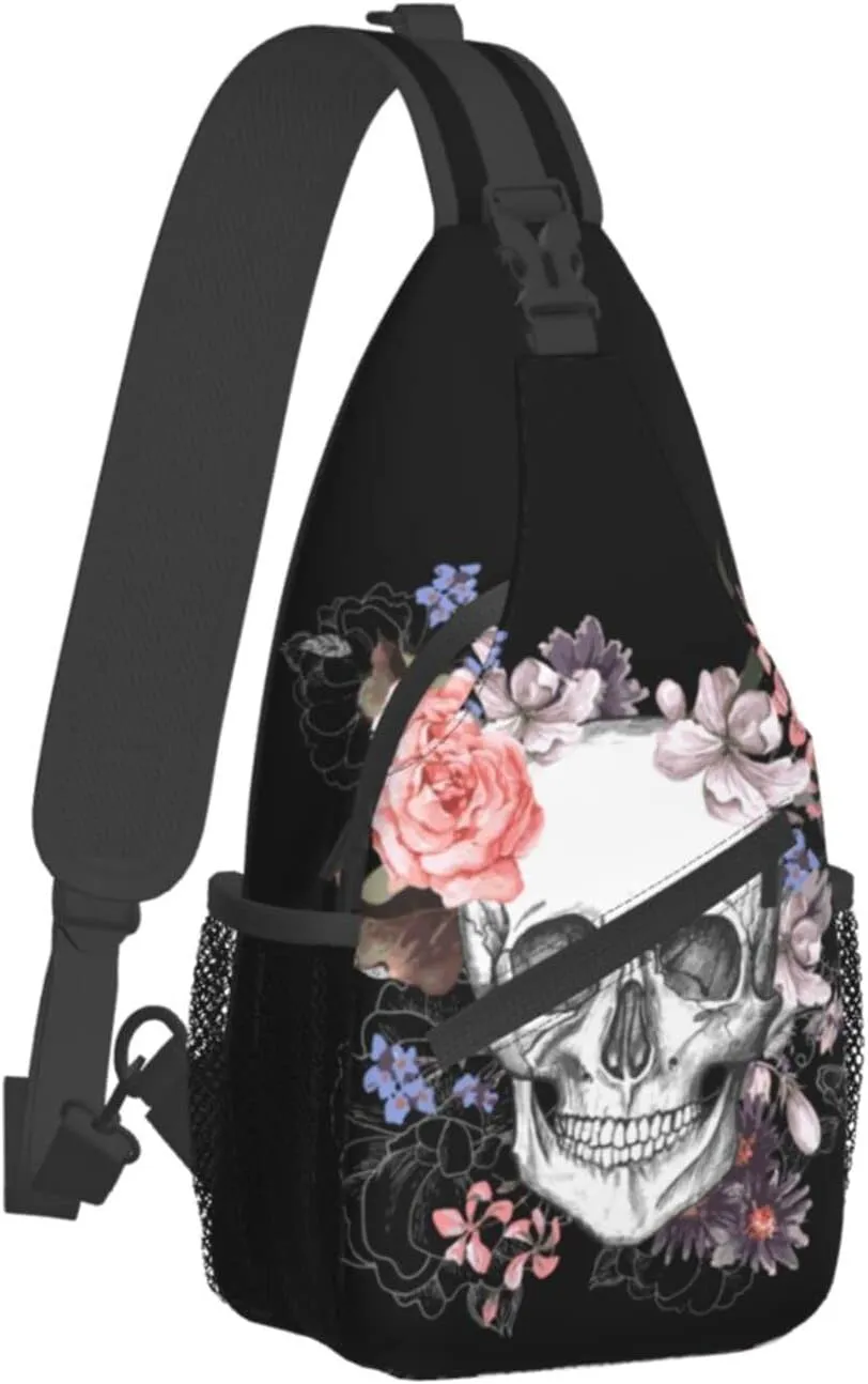 Cow Print Sling Bag Crossbody Sling Backpack Travel Hiking Daypack Chest Bags Shoulder Bag For Women Men