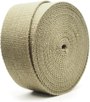 CRAFTMEMORE 1.5 Inches Heavy Cotton Webbing - Plain Weave Straps for Arts and Crafts, Luxury Bag Strap High Density Webbing (5 Yards, Olive Drab)