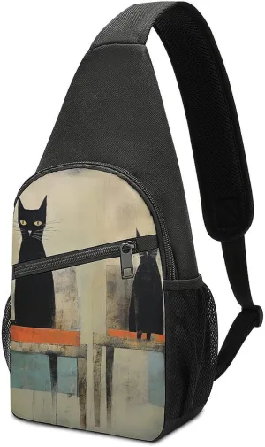 Crossbody Bag for Women Men Sling Bag Cool Dolphin Chest Bag Crossbody Adjustable Shoulder Bag