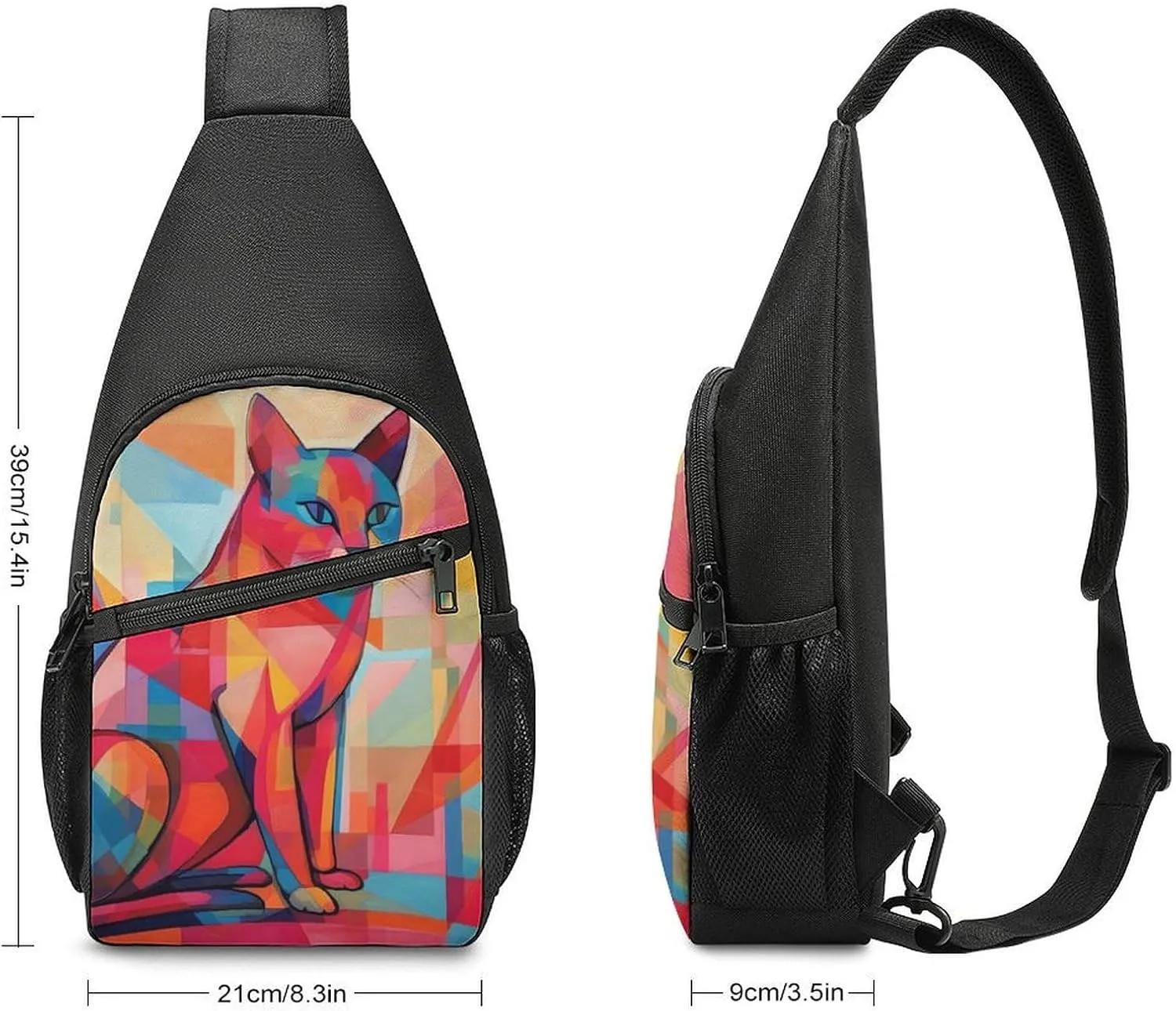 Crossbody Bag for Women Men Sling Bag Pirate Skull Chest Bag Crossbody Adjustable Shoulder Bag