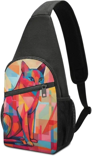 Crossbody Bag for Women Men Sling Bag Pirate Skull Chest Bag Crossbody Adjustable Shoulder Bag