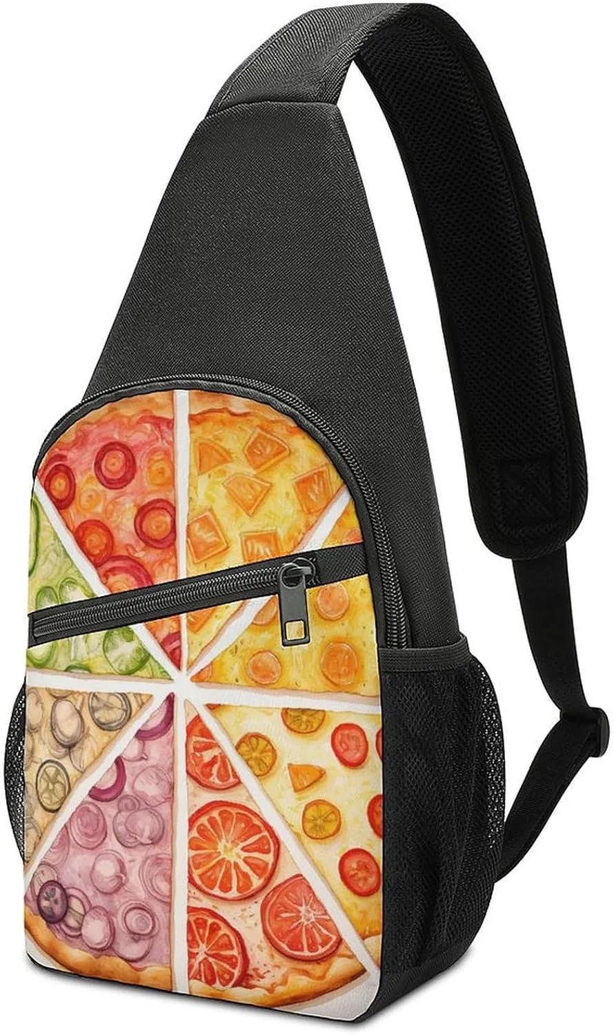Crossbody Bag for Women Men Sling Bag Wild Elk Chest Bag Crossbody Adjustable Shoulder Bag