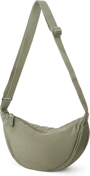 Crossbody Bag Hobo Sling Crescent Bag Women Men Trendy Small Shoulder Bag Purse Dumpling Bag Casual Handbag Adjustable Strap