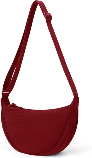 Crossbody Bag Hobo Sling Crescent Bag Women Men Trendy Small Shoulder Bag Purse Dumpling Bag Casual Handbag Adjustable Strap