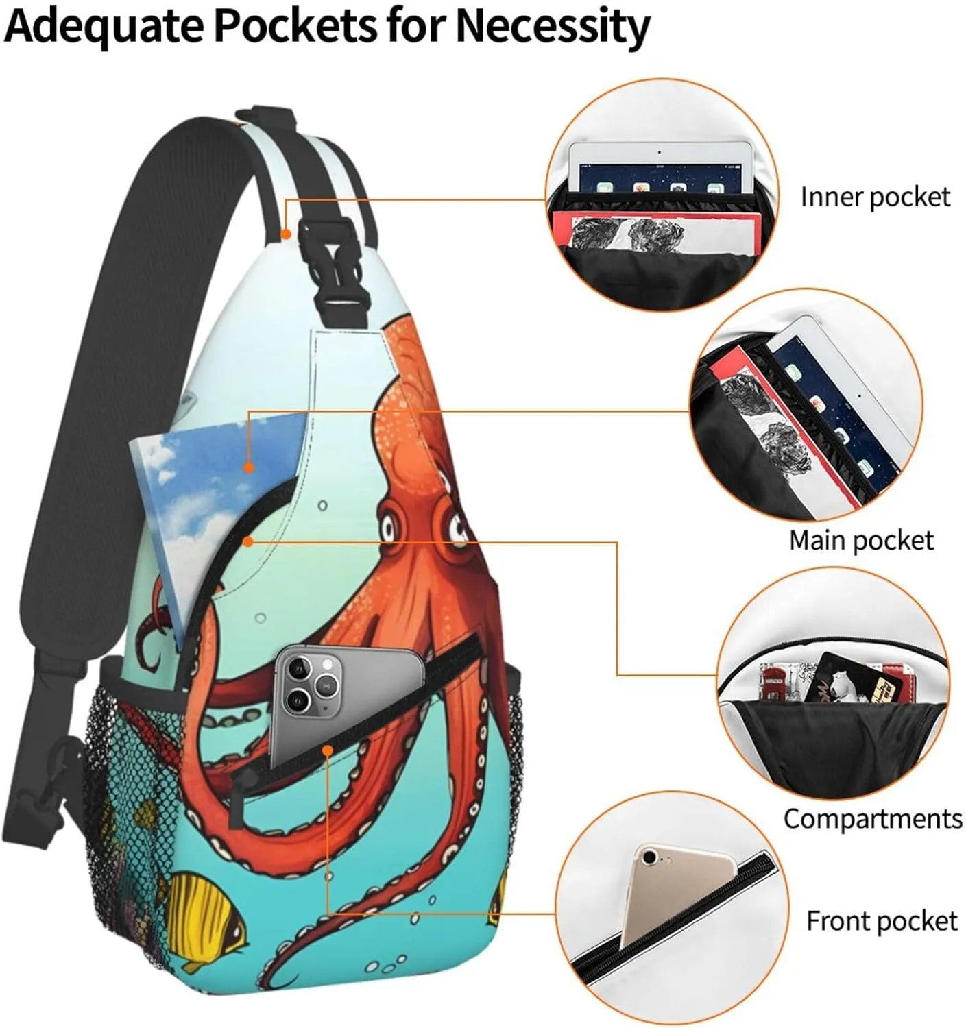 Crossbody Bags for Women Men Trendy Sling Bag Casual Chest Bag Grand canal in Italy Shoulder Bag for Travel Sport