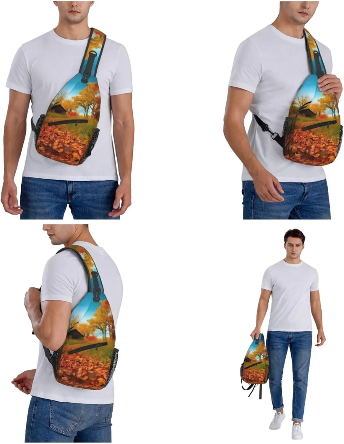 Crossbody Bags for Women Men Trendy Sling Bag Casual Chest Bag Grand canal in Italy Shoulder Bag for Travel Sport
