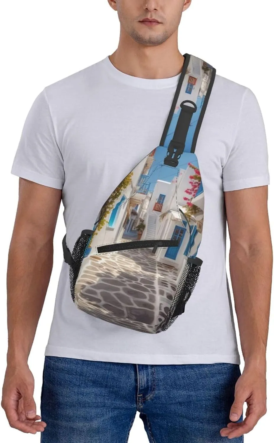 Crossbody Bags for Women Men Trendy Sling Bag Casual Chest Bag Halloween Night Sky Shoulder Bag for Travel Sport