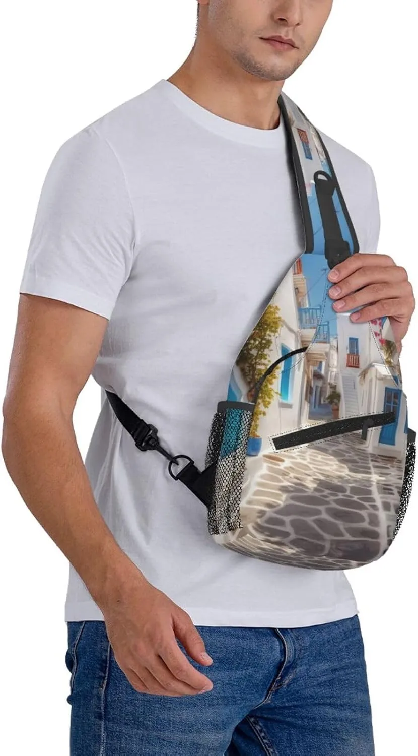 Crossbody Bags for Women Men Trendy Sling Bag Casual Chest Bag Halloween Night Sky Shoulder Bag for Travel Sport