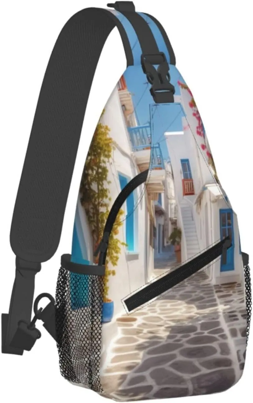Crossbody Bags for Women Men Trendy Sling Bag Casual Chest Bag Halloween Night Sky Shoulder Bag for Travel Sport
