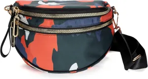 Crossbody Bags for Women Nylon Cross Body Travel Shoulder Handbags Lady Chest Purses Light Sling Backpack