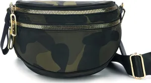 Crossbody Bags for Women Nylon Cross Body Travel Shoulder Handbags Lady Chest Purses Light Sling Backpack