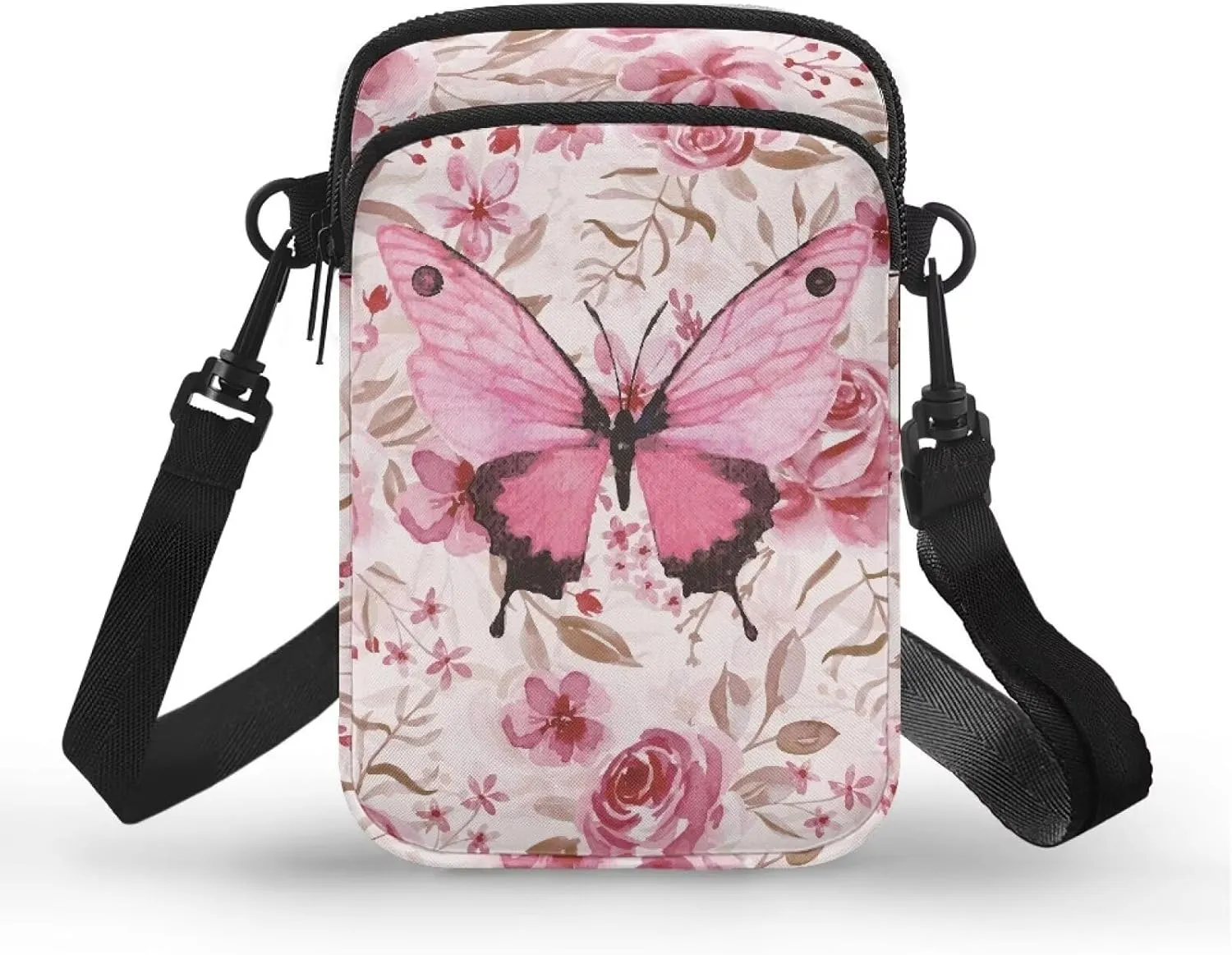 Crossbody Bags Messenger Bags Waist Bags Mini Shoulder Bags for Women and Men Removable Shoulder Strap Zipper Bags
