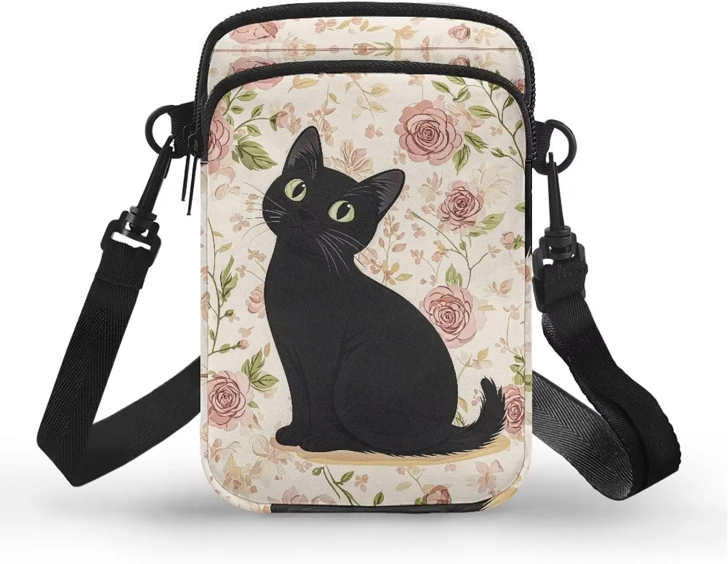 Crossbody Bags Messenger Bags Waist Bags Mini Shoulder Bags for Women and Men Removable Shoulder Strap Zipper Bags