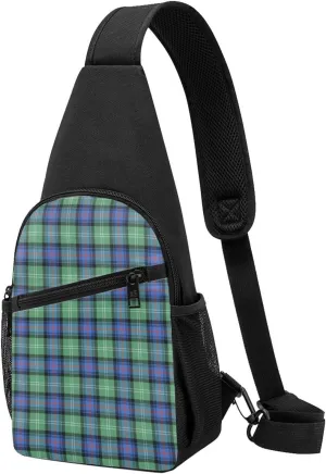 Crossbody Sling Backpack Sutherland Old Ancient Tartan Shoulder Chest Bag Daypack for Traveling Sport