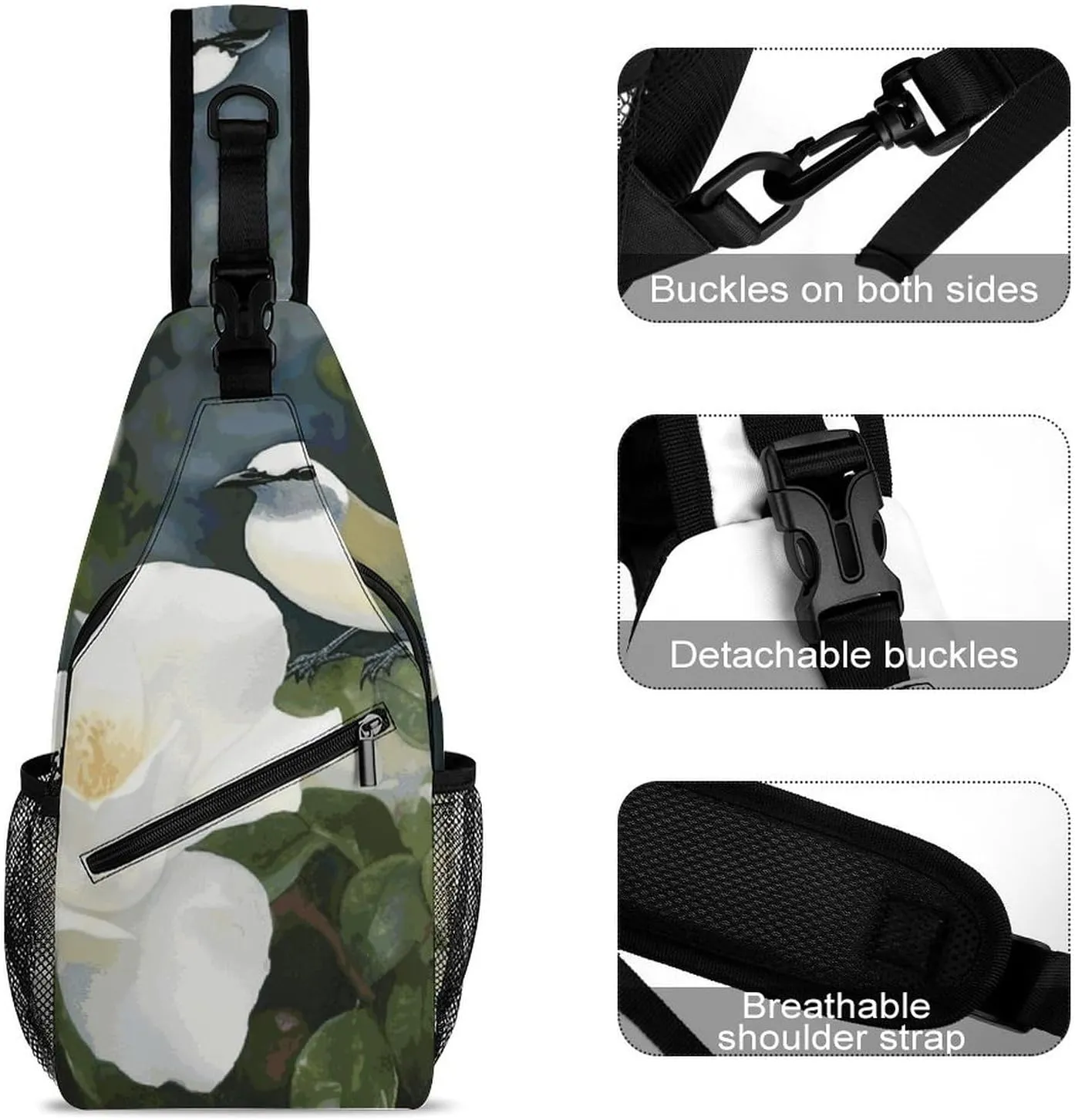 Crossbody Sling Bag Cat Under Blanket Backpack Sling Bag Travel Hiking Chest Bag Shoulder Bag Daypack