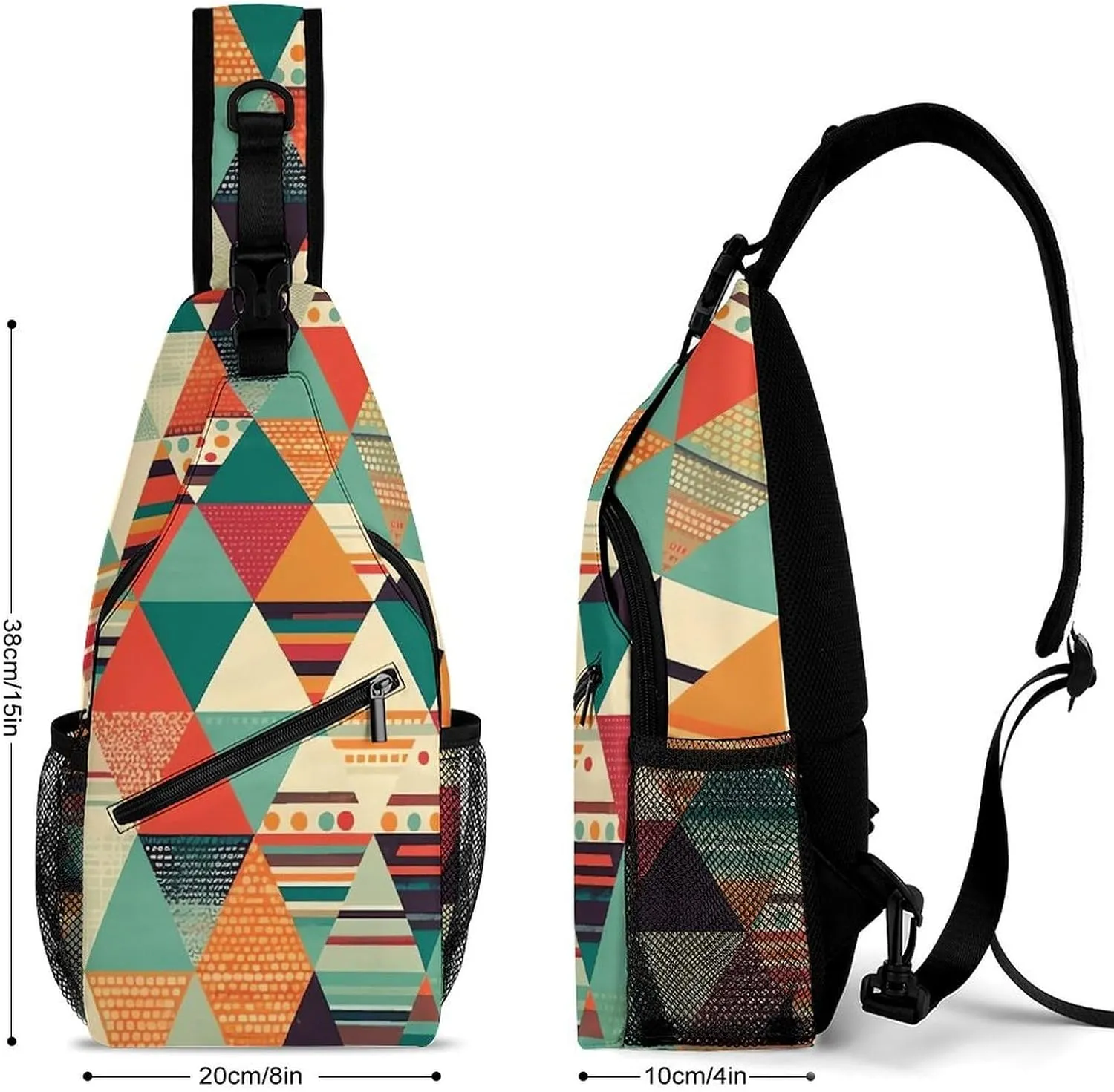Crossbody Sling Bag Cat Under Blanket Backpack Sling Bag Travel Hiking Chest Bag Shoulder Bag Daypack