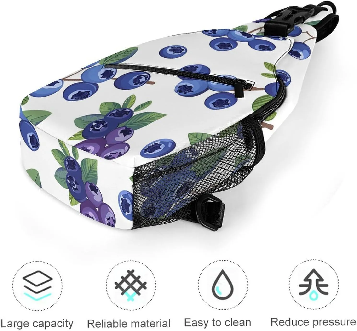 Crossbody Sling Bag Guitar Backpack Sling Bag Travel Hiking Chest Bag Shoulder Bag Daypack