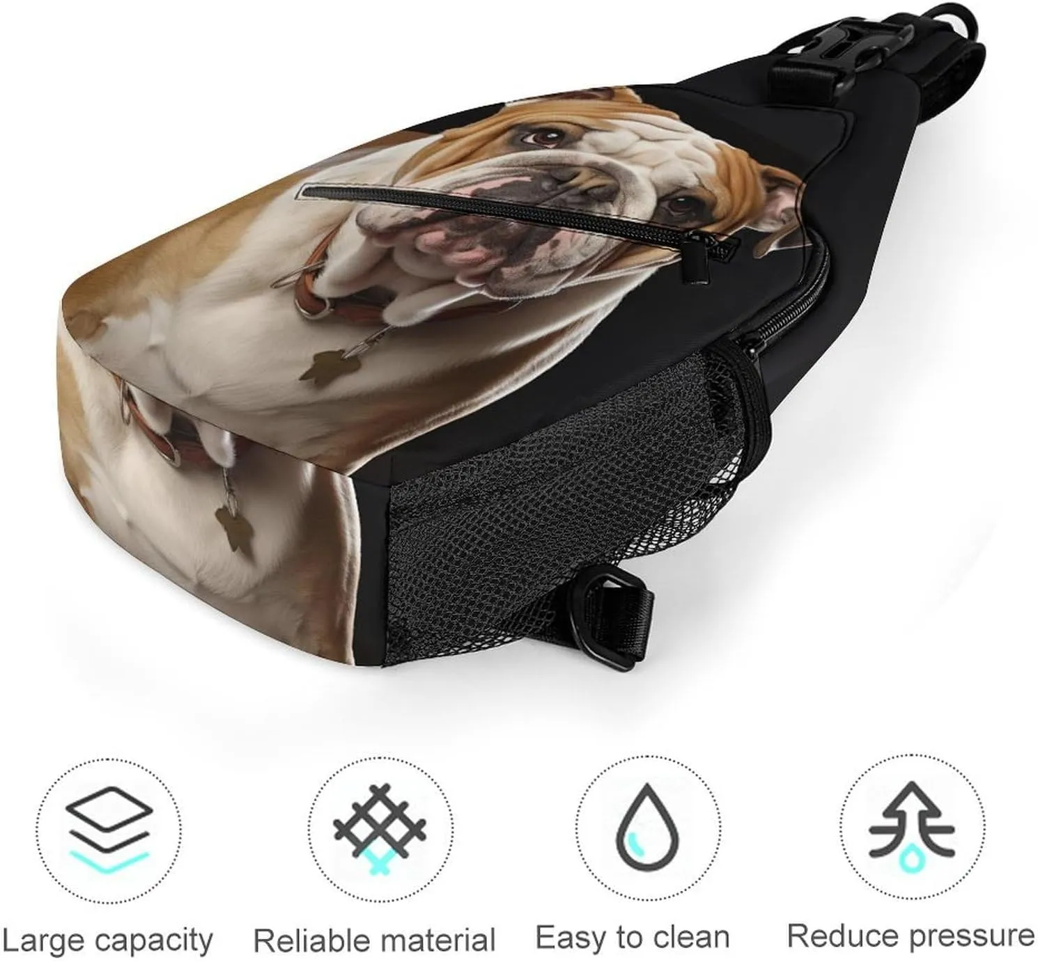Crossbody Sling Bag Snow Mountain Penguin Backpack Sling Bag Travel Hiking Chest Bag Shoulder Bag Daypack