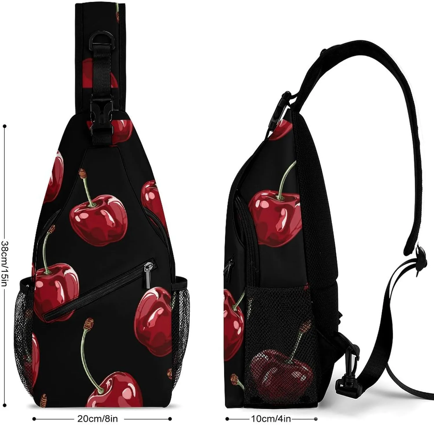Crossbody Sling Bag Snow Mountain Penguin Backpack Sling Bag Travel Hiking Chest Bag Shoulder Bag Daypack