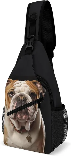 Crossbody Sling Bag Snow Mountain Penguin Backpack Sling Bag Travel Hiking Chest Bag Shoulder Bag Daypack