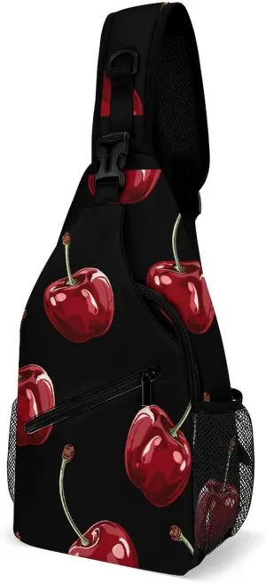 Crossbody Sling Bag Snow Mountain Penguin Backpack Sling Bag Travel Hiking Chest Bag Shoulder Bag Daypack