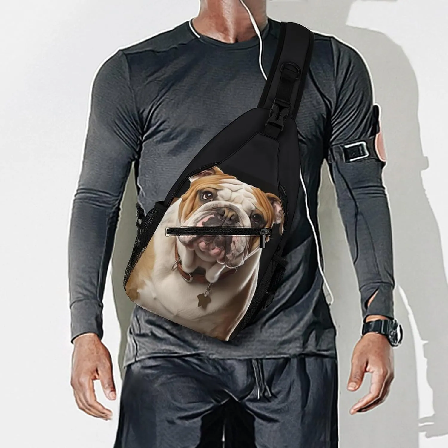 Crossbody Sling Bag Snow Mountain Penguin Backpack Sling Bag Travel Hiking Chest Bag Shoulder Bag Daypack