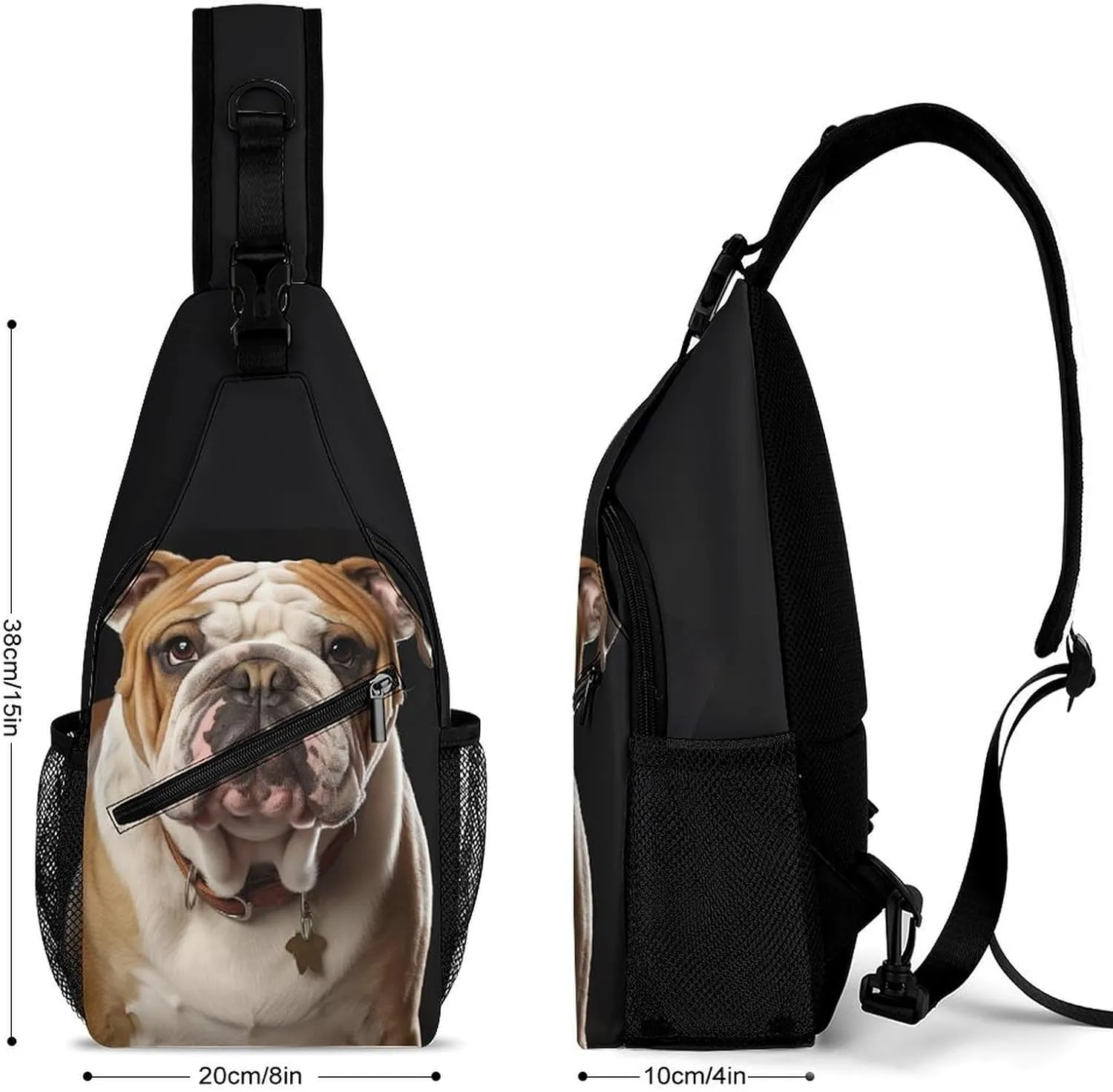 Crossbody Sling Bag Snow Mountain Penguin Backpack Sling Bag Travel Hiking Chest Bag Shoulder Bag Daypack