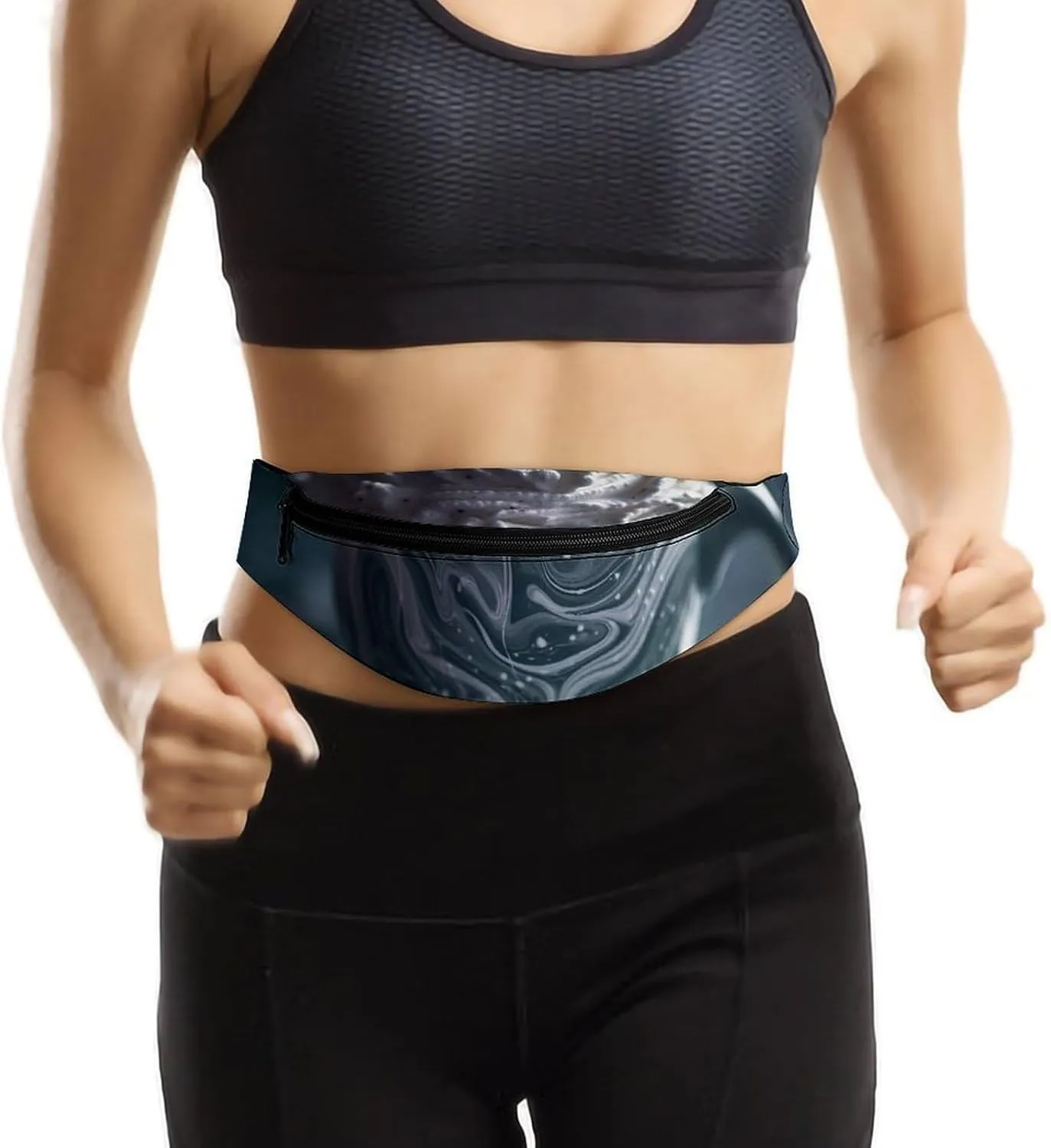 Cup of Cream Fanny Pack for Women Men Waist Bag Waterproof Belt Bag with Adjustable Strap