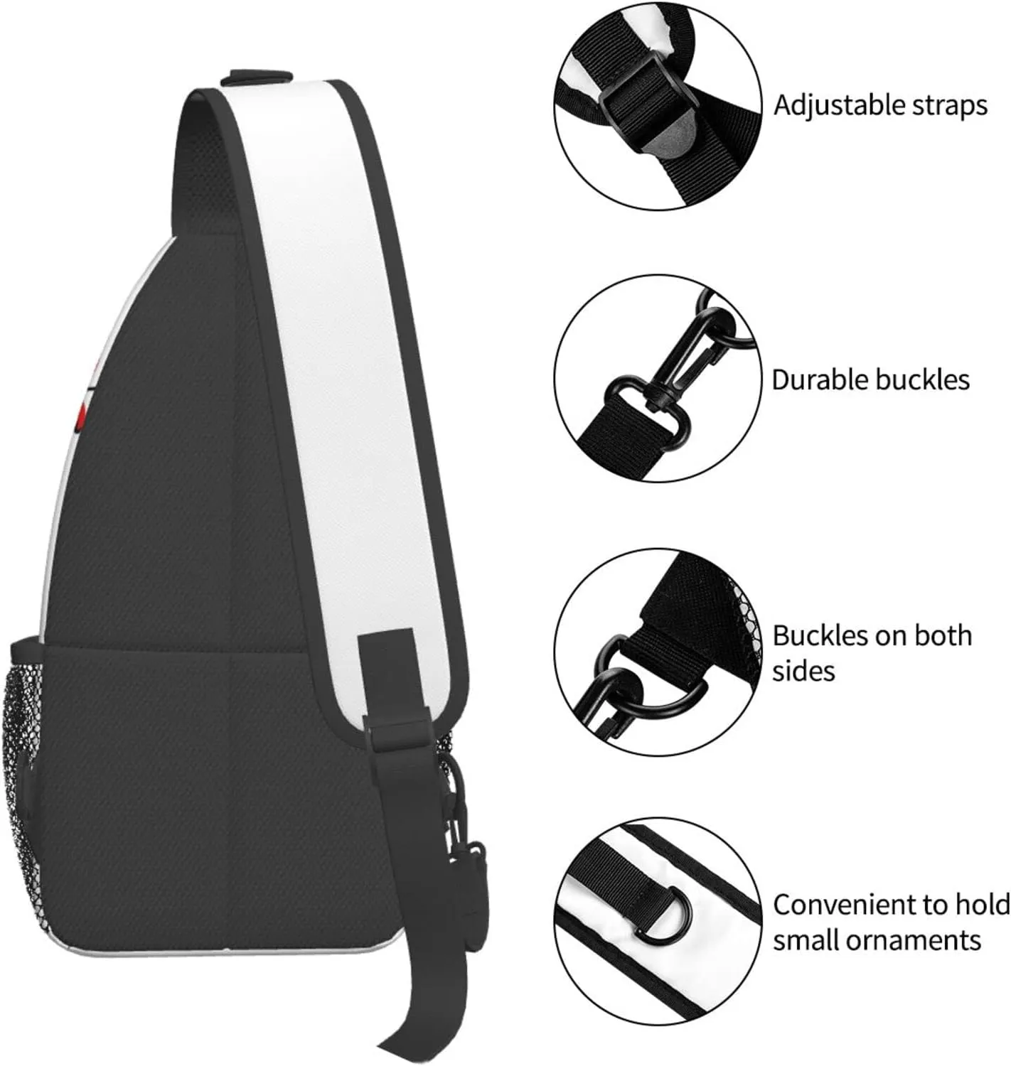 Custom Printed Sling Bag for Women Men Crossbody Shoulder Backpack Chest Bags Gym Travel Hiking Casual Daypack