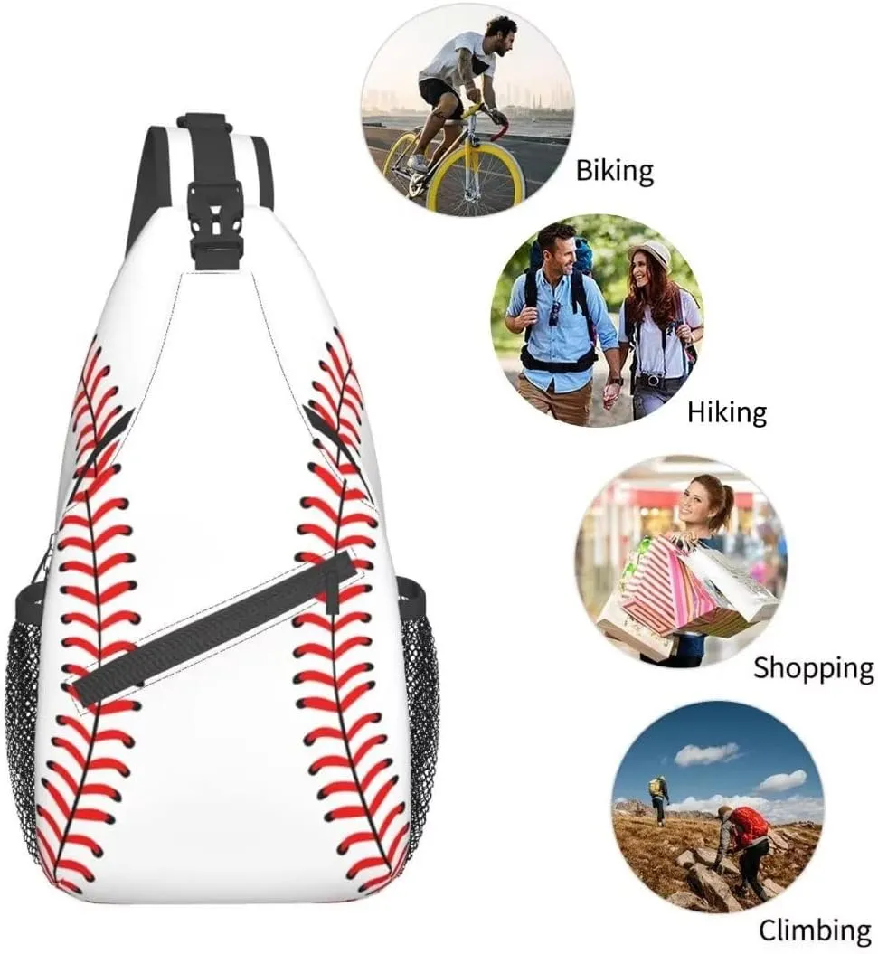 Custom Printed Sling Bag for Women Men Crossbody Shoulder Backpack Chest Bags Gym Travel Hiking Casual Daypack