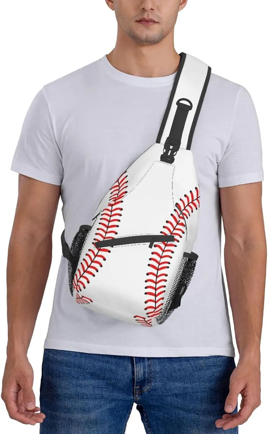 Custom Printed Sling Bag for Women Men Crossbody Shoulder Backpack Chest Bags Gym Travel Hiking Casual Daypack