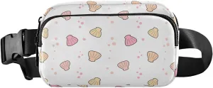 Cute Colorful Seashell Fanny Pack Crossbody Bag for Men Women Belt Bag Bum Bag with Adjustable Strap, Fashion Waist Packs for Travel Running Workout