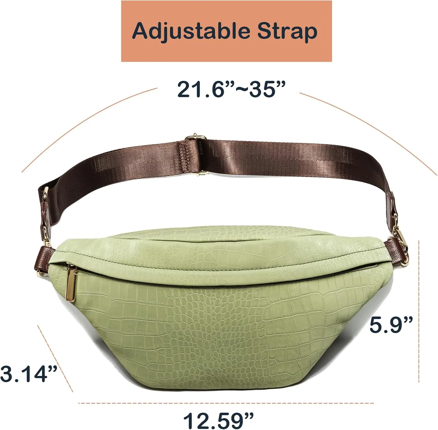 Cute Fanny Packs for Women，Waist Belt Bag Purse for Women. Vegan Leather Women's Fanny Pack