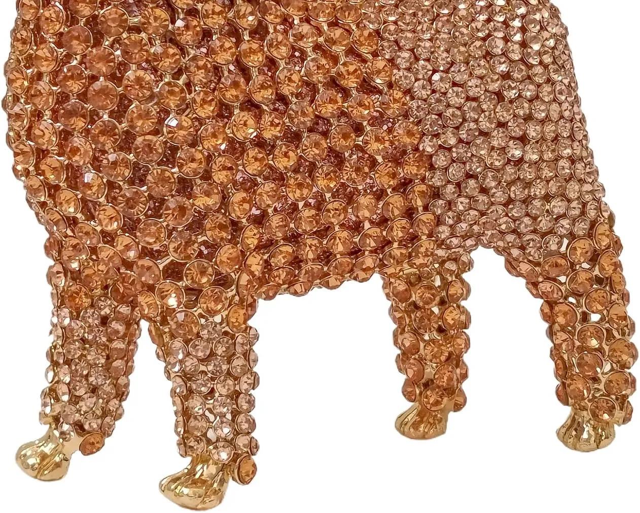 Cute Poodle Evening Bag Dog Rhinestone Purse Animal Crystal Clutch for Party Wedding Prom Handbag