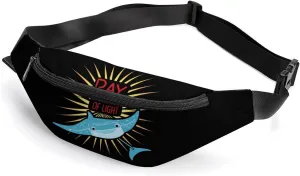 Cute Stingray Crossbody Fanny Pack Waist Packs Adjustable Shoulder Bags Sling Bag for Hiking Running Cycling