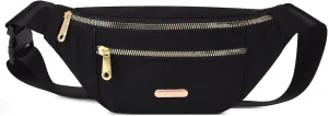 DAITET Crossbody Fanny Pack for Men&Women,Large Waist Bag & Hip Bum Bag with Adjustable Strap for Outdoors Workout Traveling Casual Running Hiking Cycling