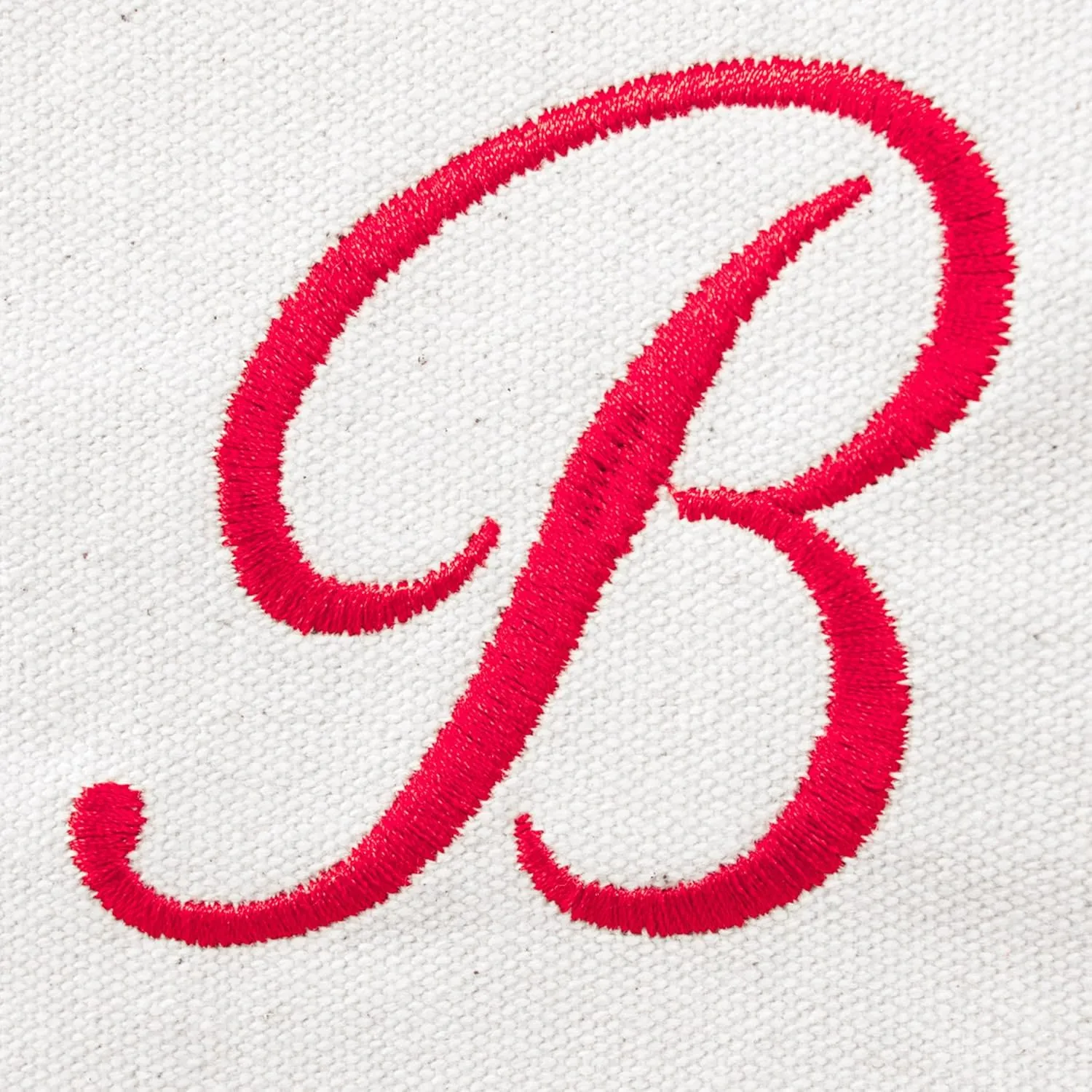 DALIX Beach Tote Bag Shoulder Bags Striped Monogrammed Red Ballent Letter A - Z
