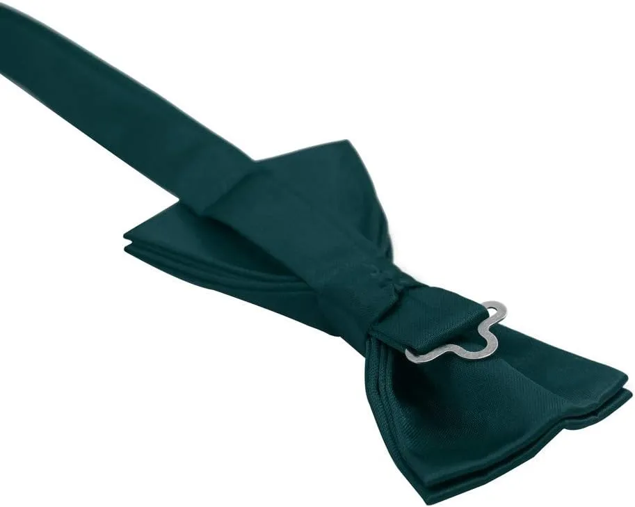 Dan Smith Men's Fashion Italy Series Plain Microfiber Fashion Vest Matching Bow Tie With Bags