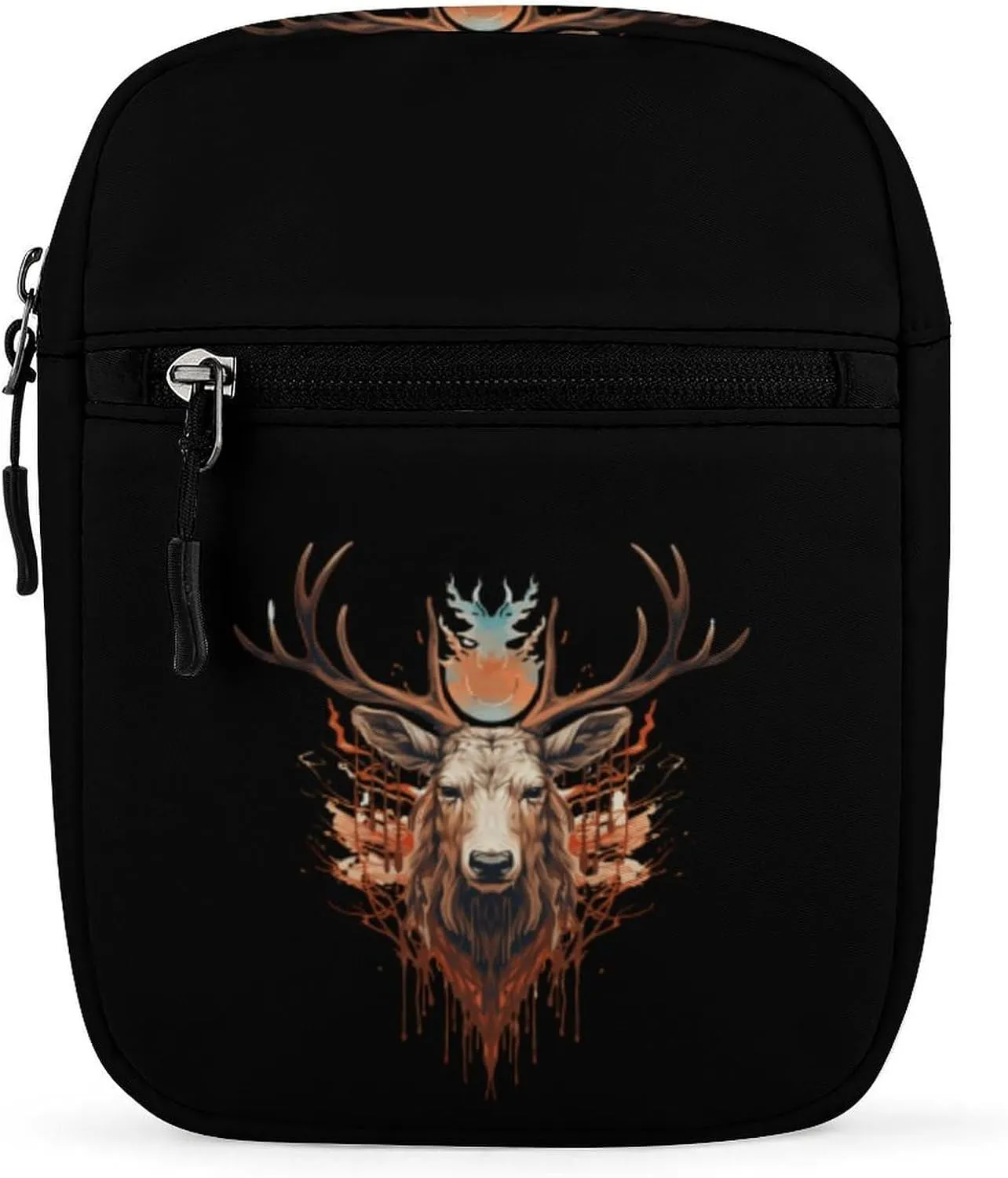 Deer Elks Crossbody Bag Sling Bag Fanny Pack Cross Body Fashion Waist Packs Belt Bag with Adjustable Strap