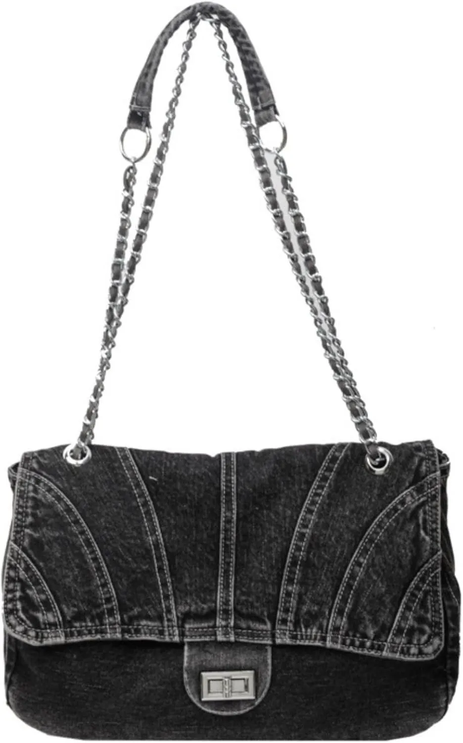 Denim Purse for Women Jean Purses Tote Bag for Women Handbags Work Bags Trendy Crossbody Bags Womens Shoulder Bag