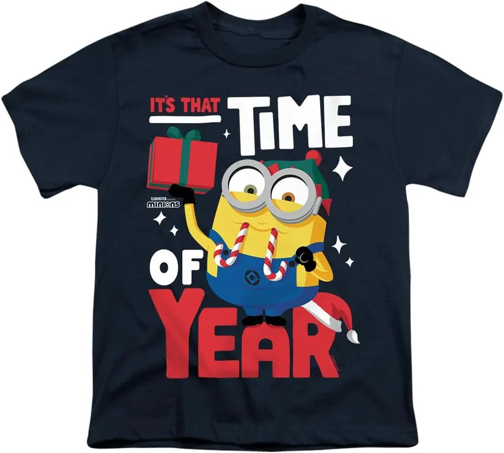 Despicable Me Bob Christmas Elf Kids T Shirt for Youth Toddler Boys and Girls