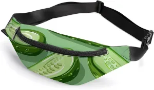 Dill Pickles Crossbody Fanny Pack Waist Packs Adjustable Shoulder Bags Sling Bag for Hiking Running Cycling