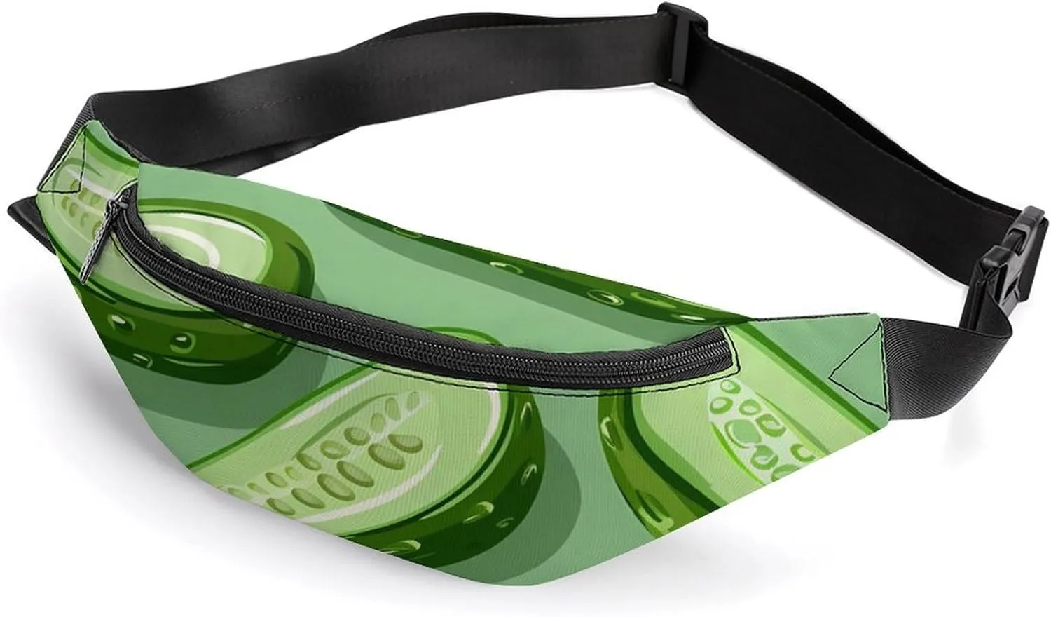 Dill Pickles Crossbody Fanny Pack Waist Packs Adjustable Shoulder Bags Sling Bag for Hiking Running Cycling