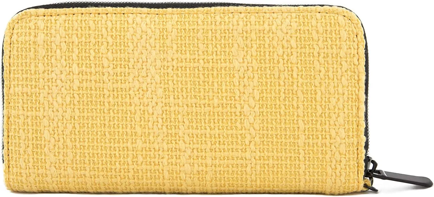 DIME BAGS Wristlet Wallet - RFID-Blocking Carrying Case with Secure Zipper and Wristlet Loop (Yellow)