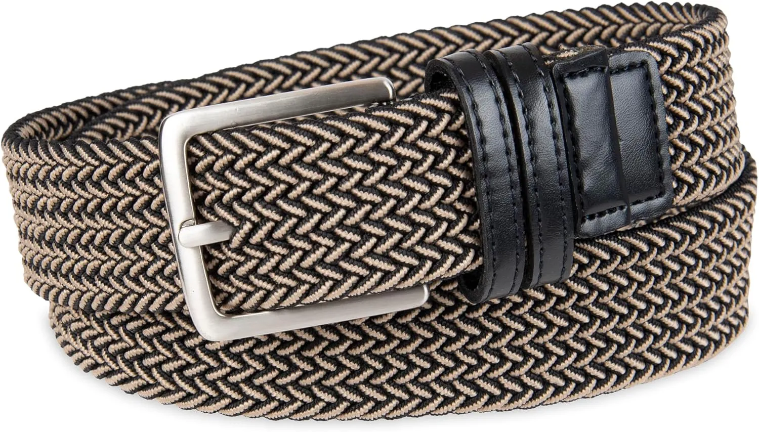 Dockers Men's Casual Everyday Braided Fabric Fully Adjustable Web Belt