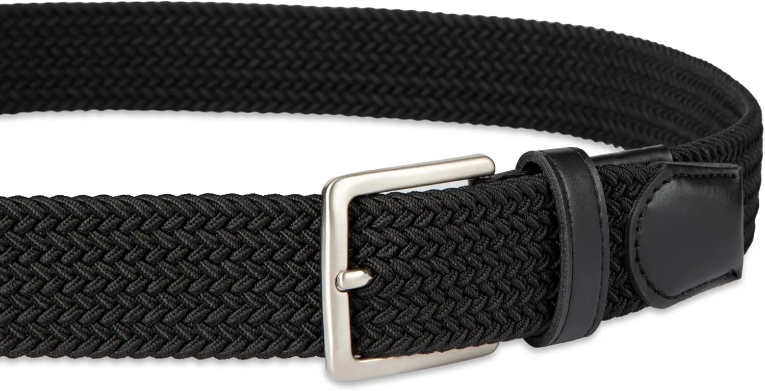 Dockers Men's Casual Everyday Braided Fabric Fully Adjustable Web Belt
